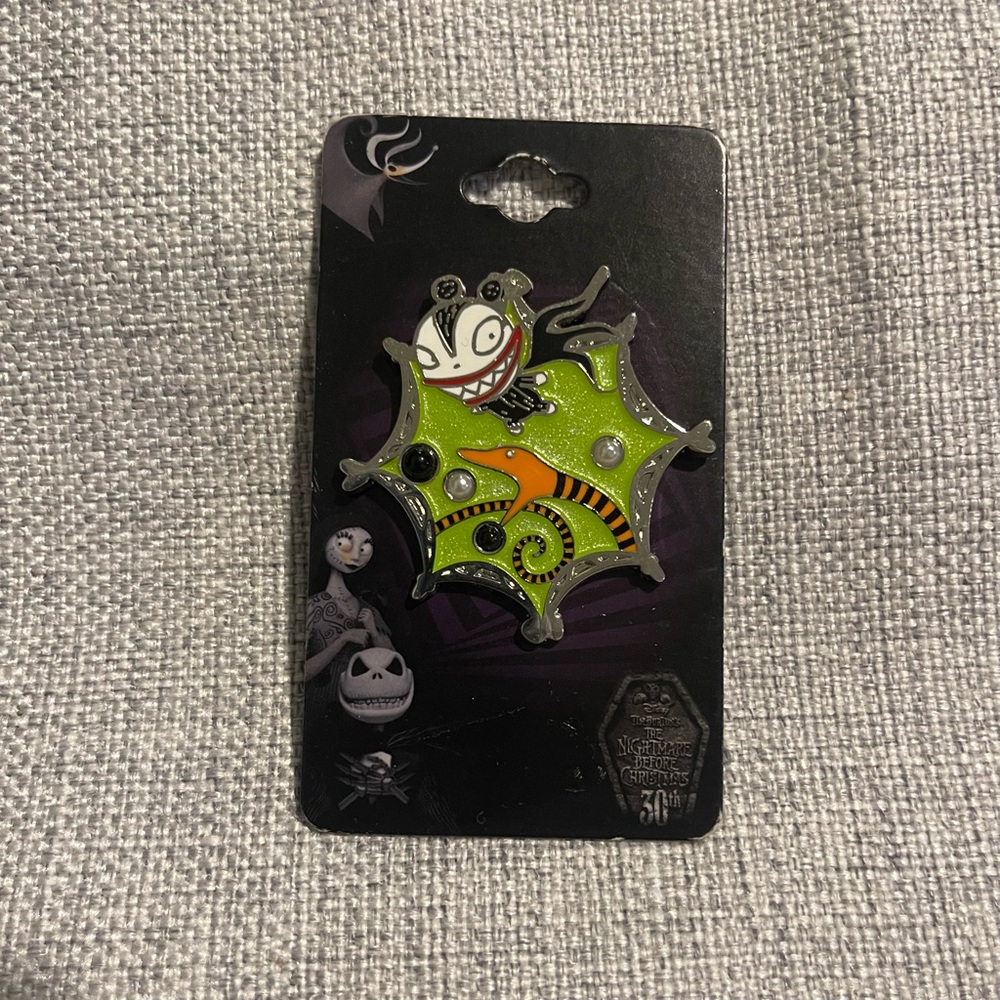 Disney The Nightmare Before Christmas Scary Teddy & Snake Pearl Enamel Pin